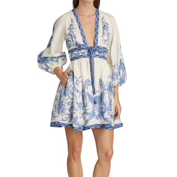 Zimmermann Dresses & Skirts - Zimmermann Aliane Printed Mini Dress